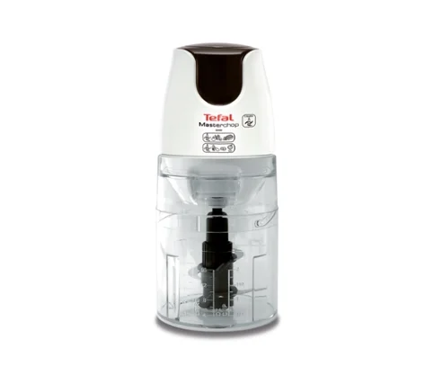 Tefal MB450B38, Masterchop XL, 500 W, Capacity 500 ml, 4 stainless steel blades, 3 in 1: grinding, chopping and mixing, white/dark warm silver
