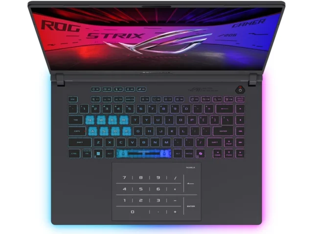 Asus Strix G16 G615LP-TS215,Intel  Ultra 9 ,16.0 WQXGA(2560X1600),16:10 Bend+500nits, AG,300Hz,DDR5 32GB ( 16GB DDR5-5600 SO-DIMM *2 ) ,1TB , RTX 5070  8GB GDDR7,Wi-Fi 7 ,Backlit Chiclet Keyboard 4-Zone RGB,NO OS,Eclipse Gray + ROG Backpack