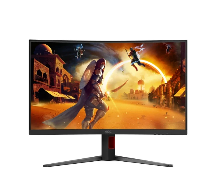 AOC C32G4Z, 31.5" Curved 1500R, VA, WLED, 1920x1080@260Hz (OC, Native 240Hz), 4ms GtG, 0.3ms MPRT, 300cd m/2, 3500:1, Adaptive Sync, FlickerFree, Anti Blue Light, 5Wx2, Tilt, Height Adjust, Swivel, 2xHDMI, DP