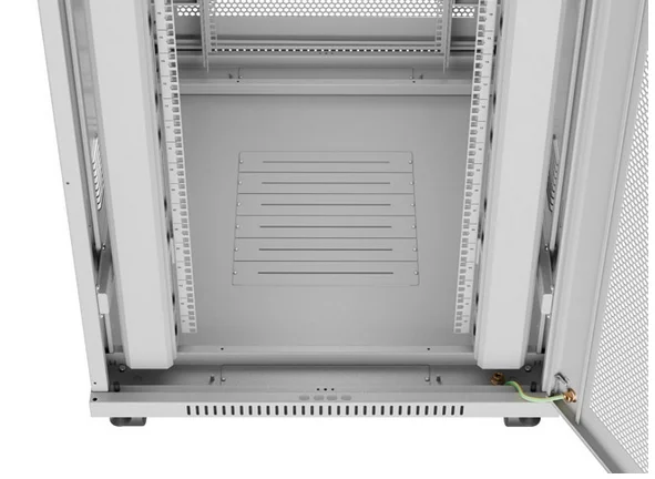 Lanberg Rack Cabinet 19" Free-Standing 42U/800X1000 (FlAT Pack) With Mesh Door LCD Grey