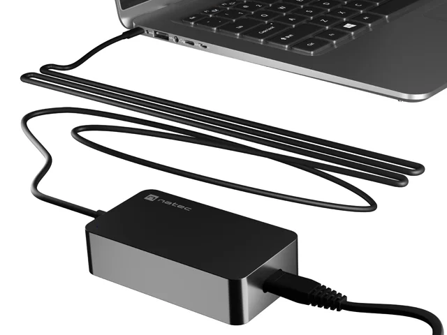 Зарядно Natec Grayling GaN 65W USB-C за лаптопи, таблети и смартфони