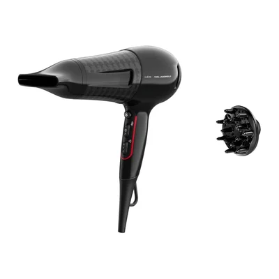Сешоар Rowenta CV591LF0 Powerline, 2100W, йонизатор, дифузер, концентратор, черен