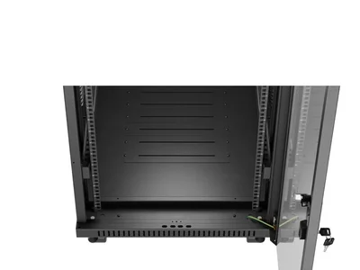 Lanberg rack cabinet 19" free-standing 32U/600X1000 (FLAT PACK) with glass door LCD black