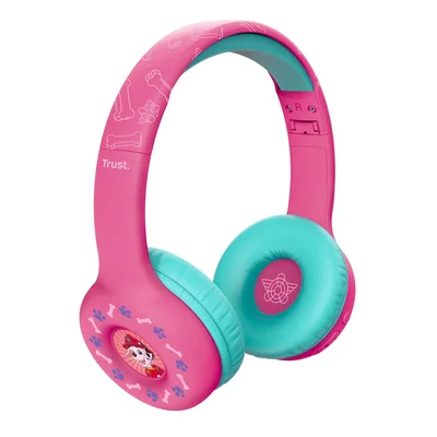 Слушалки TRUST Nouna Wireless Paw Patrol, Pink
