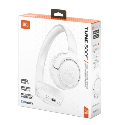 Слушалки JBL Tune 530BT Бял Bluetooth, безжични, on-ear