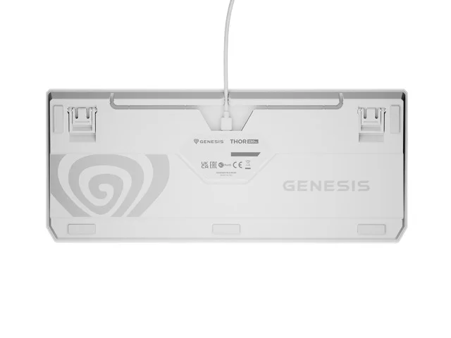 Геймърска клавиатура Genesis Thor 230 TKL RGB Outemu Brown Hot Swap Бяла