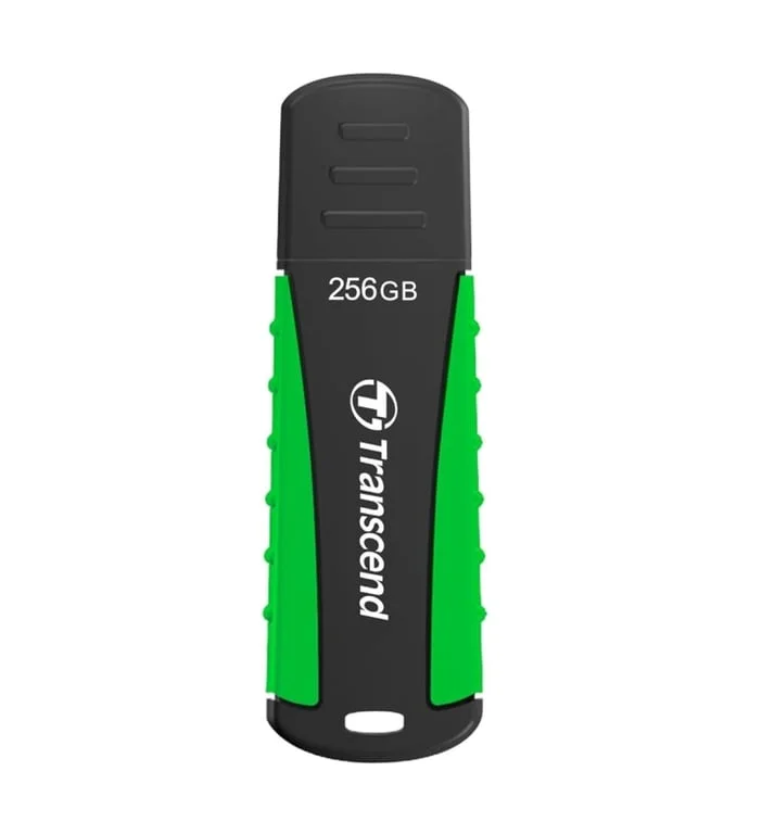 USB флашка Transcend 256GB USB 3.1 Rugged черно/зелено