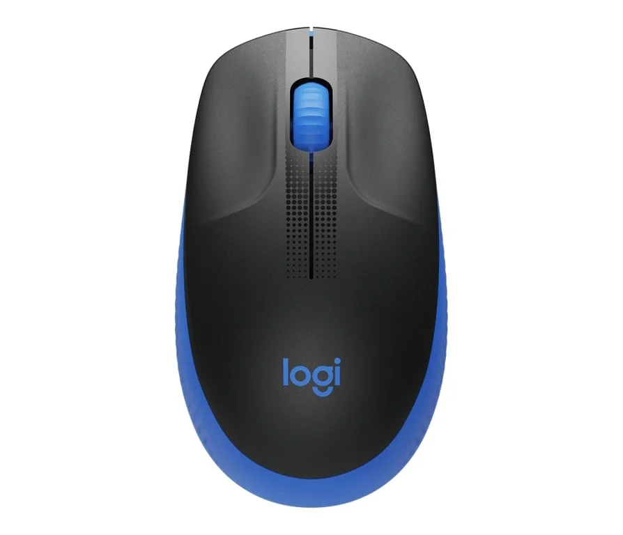 Logitech M190 Full-size wireless mouse - BLUE - 2.4GHZ - N/A - EMEA - M190