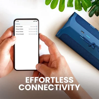 Тонколона HiFuture Ripple Blue Bluetooth 5.3 2-пътен 20W + 10W, IPX7, до 12 ч работа, TWS режим