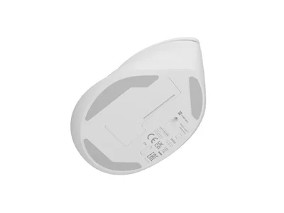 Мишка вертикална безжична Natec Crake 2, 2400 DPI, Bluetooth 5.2 + 2.4 GHz, бяла