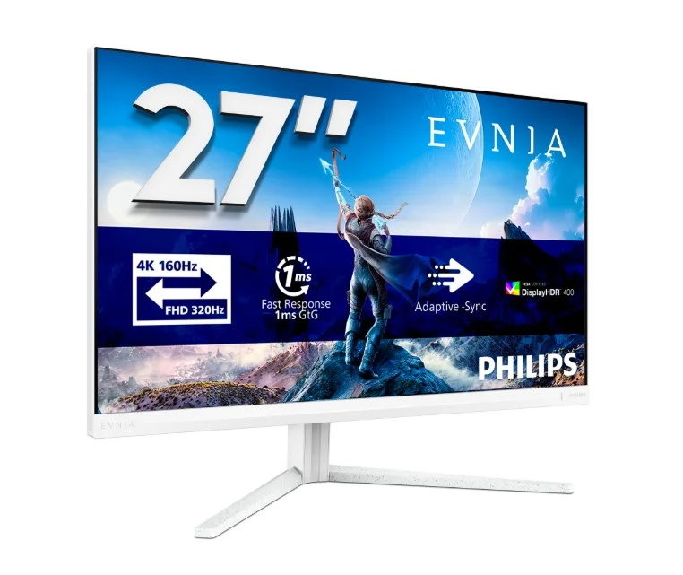 Philips 27M2N5901A, 27" Fast IPS WLED, 3840x2160@160Hz, 1ms GtG, 0.5ms MPRT, 450cd m/2, 1000:1, Mega Infinity DCR, Adaptive Sync, FlickerFree, LowBlue Mode, 5Wx2, Tilt, Height Adjust, Pivot, Swivel, 2xHDMI, DP, USB hub