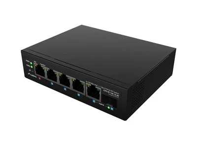 Суич Lanberg ILFE-4P-1Ge-1S-90 PoE++ 10 порта 3xSFP DIN Unmanaged