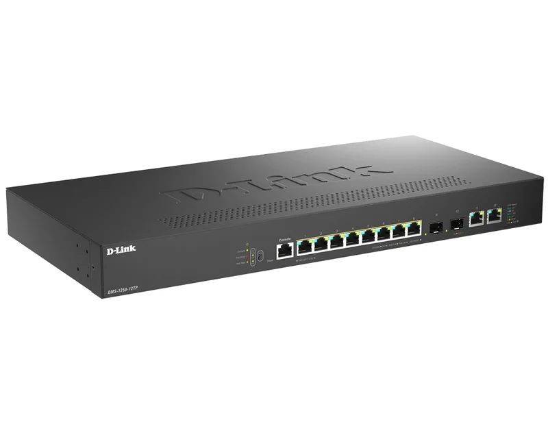 D-Link 8-Port 2.5G Base-T PoE, 2-port 10G SFP+ and 2x 10G RJ45 port Smart Managed Switch