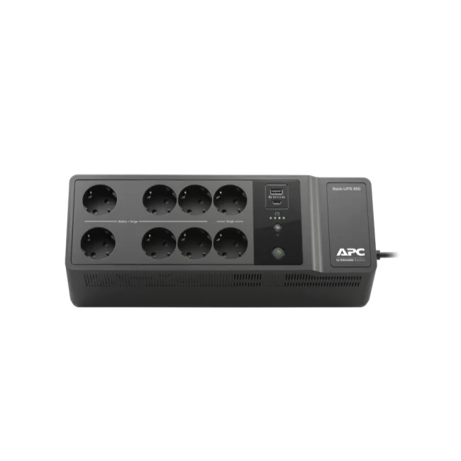 UPS APC Back-UPS BE850G2-GR 850VA 520W, 8 изхода, USB Type-A и Type-C, 230V, черен