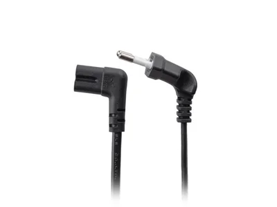 Lanberg CEE 7/16->IEC 320 C7 Euro (Radio) Power Cord 3 m Angled VDE Black