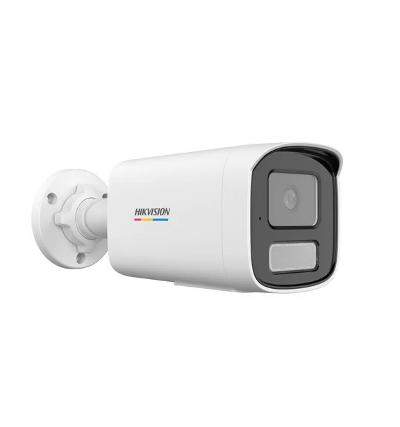 HikVision 4 MP ColorVu 3.0 Fixed Bullet Network Camera, 2.8 mm, F1.0, IR, White Light up to 50m, H.265+, IP67, built-in microphone, 12Vdc/PoE 7.68W