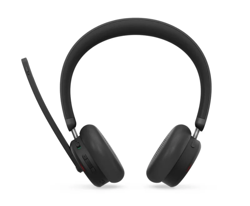 Слушалки Lenovo – Dual-Mode Wireless ANC Headset 6550, USB-A, Teams, Overhead, черни