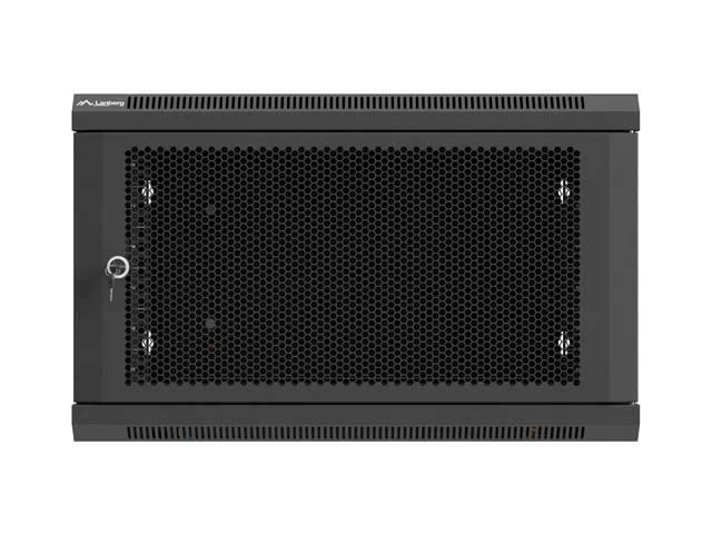 Lanberg rack cabinet 19" wall-mount 6U / 600x600 for self-assembly (flat pack), black