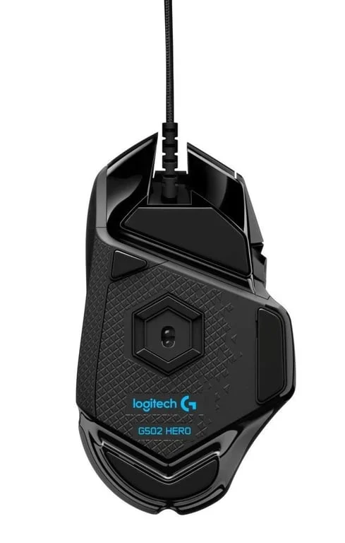 Logitech G502 Mouse, Lightsync RGB, HERO 25K DPI Sensor, 400 IPS, 5x3.6g Optional Weights, 11 Programmable Buttons, 114g, Black