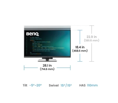 BenQ RD320U 31.5" IPS, 3:2, 3840x2160, 5ms, Nano Matte, 98% P3, HDR 400, MoonHalo, B.I. Gen2, KVM Switch, DualView Plus, PIP/PBP, 2000:1, 2x HDMI 2.0, DP 1.4 x1, USB-C 90W x1, USB HUB, Speakers 2Wx2, Height Adj. Stand 110 mm, Display Pilot 2, 7.3 kg