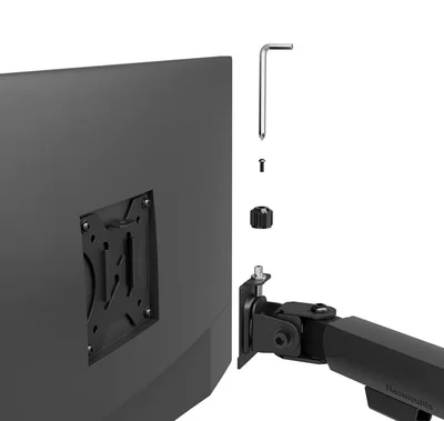 Стойка за монитор Neomounts Nero, тройна, за екрани 10"-27", черна