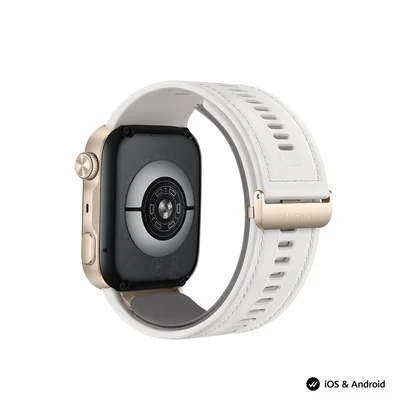 Смарт часовник HUAWEI – Watch D3 Riva-B19, 1.92" AMOLED LTPO, Gold, HarmonyOS, 540 mAh (с Huawei FreeBuds 7i, бели)
