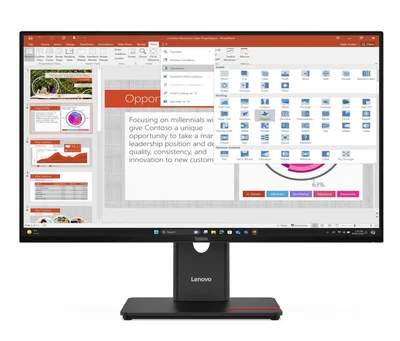Монитор Lenovo ThinkVision T27-40 27" IPS Full HD 120Hz черен