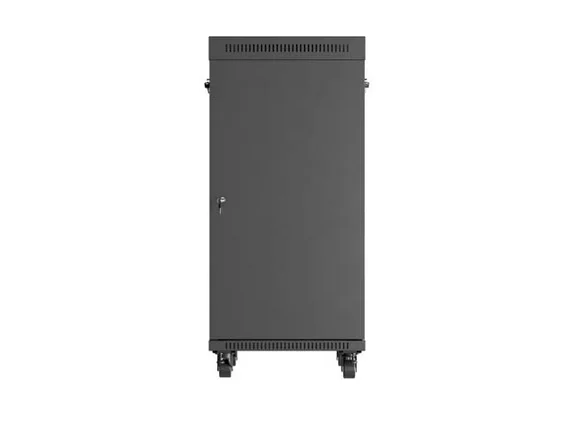 Lanberg Rack Cabinet 19" Free-Standing 24U/600X800 (FlAT Pack) With Glass Door LCD Black V2