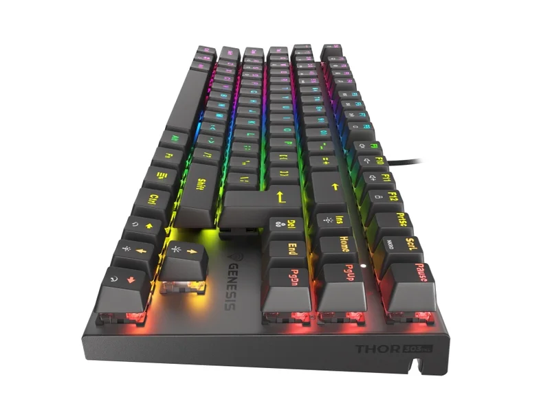 Геймърска механична клавиатура Genesis Thor 303 TKL RGB Outemu Red US Black