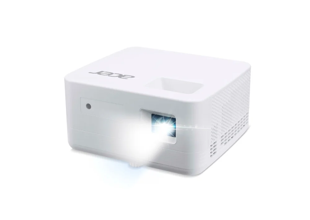 Acer Projector PD1500, DLP Portable, FHD (1920x1080), 1500 ANSI Lumens, 5000:1, 1.1x, LED Light Source, 360° Projection, HDMI 1.4, DC Out (5V/2.0A), USB (Type A), Audio in/out, Speaker 5W, Bag, 2.3 kg, 3Y, White